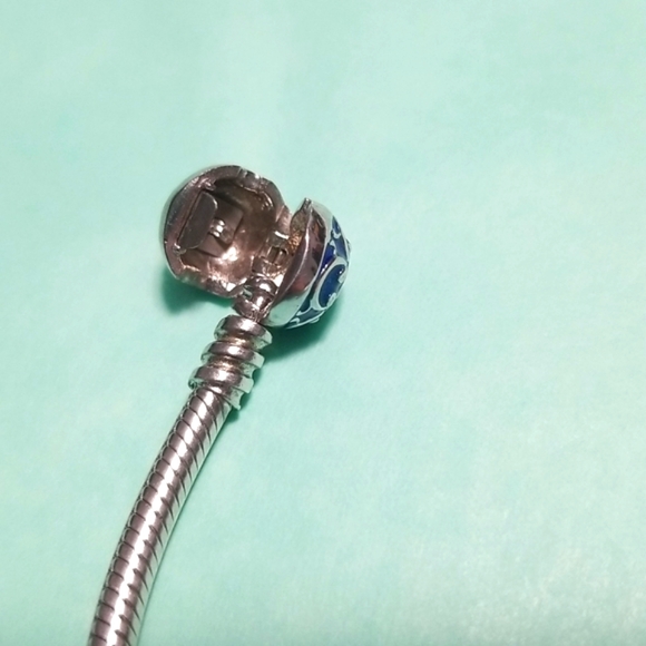 Sterling Silver Charm Bracelet Comparable To Pandora - Picture 8 of 11